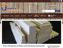 Tablet Screenshot of domexhardwoods.com